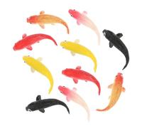 Beaupretty 10Pièces Carpe Fantaisie Artificielle Lot de Poissons Décoratifs pour Aquarium Ornements Réalistes Miniature pour Terrarium et Décor Aquatique