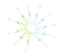Beaupretty 10Pièces Dents Pliantes de Voyage de Bleues Vertes Brossage de Dents Portable pour Camping Déplacements