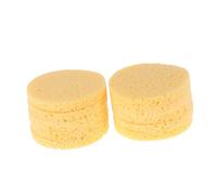 Beaupretty 10pièces Éponge Démaquillante Visage Jaune Pulpe De Bois Naturelle Pour Nettoyage Profond Peau De Toutes Catégories Mousse Douce Et Retrait Maquillage Crème Poudre Blush