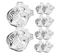 Beaupretty 10pièces Lot De Badges De Police Décoratifs Épingles Pour Fête Cosplay Jeu De Rôle Photo