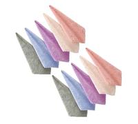 Beaupretty 10pièces Lot De Serviettes Microfibre Démaquillantes Visage Haute Densité Absorbantes Lavables Machine Nettoyage Quotidien à Voyage