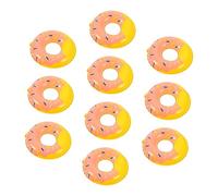 Beaupretty 10pièces Mini-bouées De Natation Forme De Donut pour Maison De Poupée Décorations De Fête Et Accessoires Photo Lot de Petites Bouées Flottantes