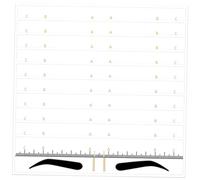 Beaupretty 10pièces Règle De Guidage Des Sourcils Pochoir De Mise Forme Gabarit à Sourcils Outils De Maquillage Pour Femmes Débutantes