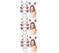 Beaupretty 12 Pièces Bandeaux Garçon Fille Drapeau Américain Accessoires Cheveux Independence Day Confortable pour Filles Fêtes