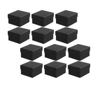 Beaupretty 12 Pièces Boîte à Bijoux Montre Noire avec Coussin Rembourré, Coffret de Rangement pour Montres et Bracelets 12 Pièces, Organiseur de Voyage Compact pour Hommes et Femmes, Présent