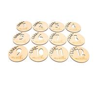 Beaupretty 12 pièces Cartes de pour Ensemble de Cartes de Jalons Découpées Accessoires Photo pour Nourrissons Souvenirs Premier