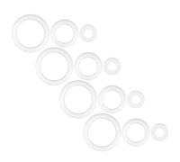 Beaupretty 12 Pièces Coussin en Écume Circulaire Blanc pour Boîte à Fruits de Mer, Protection Anti-casse Facile à Installer, pour Insert D'emballage de Fruits de Mer