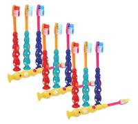 Beaupretty 12 Pièces Lot de Brosses à Dents Garçon Fille avec Ventouse Poils Ultra Doux Design Cartoon Ludique Voyage pour Garçons et Filles