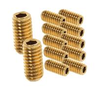 Beaupretty 12 Pièces Metal Guitar Bridge Saddles Screws For Electric Guitar Height Adjustment Metal Small Screws For Stable Bridge Setup And Improved Sound Quality