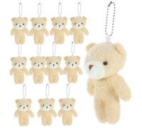 Beaupretty 12 pièces Mini Bear Toy Pendant DIY Bear Decor Keychain Charm for Backpack Handbag Luggage Accessories