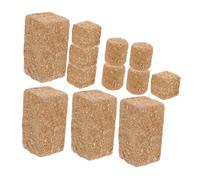 Beaupretty 12 pièces Mini Faux Hay Bales Bois pour Décoration Ferme et Maison de Poupée Accessoires DIY Automne Modèles Miniatures pour Jardin et Scène Campagne