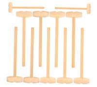 Beaupretty 12 pièces Mini Marteau Bois Mallet pour Garçon Fille Filles Garçons Améliore la Coordination Main Œil Dextérité Drôle Bois Solide pour