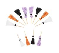 Beaupretty 12 pièces Miniature Doll House Mops Set Mini Cleaning Tool Models for Dollhouse Decoration and Photo Props Multi Orange