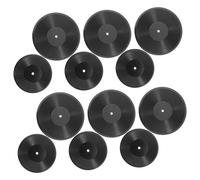 Beaupretty 12 pièces Miniature Vinyl Record Models for Doll House Decoration Realistic Medium Records Smooth Surface Landscaping Miniature Stuff for Tiny Music Room and Lovely Mini House