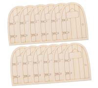 Beaupretty 12 Pièces Portes de Fée Non Peintes pour Jardin Miniature Sculptures Artisanales Décoratives Accessoires Créatifs pour Maisons de Fées et Aménagement Extérieur