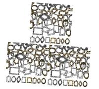 Beaupretty 120 Pcs Nail Frame Cadre En Métal Nail Art Paysage Cadre Nail Art Décoration Cadre Nail Art Décor Cadre Nail Art Décor Baroque Cadre Nail Art
