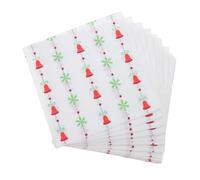 Beaupretty 120 Pièces Serviettes Papier Décoratives à Motif de Cloche Décoration Festive pour Célébrations Hivernales et de Noël