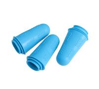 Beaupretty 12Pièces Gants de Protection Silicone pour Doigts Réutilisables pour Nail Art Bleu Petit Moyen Grand