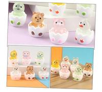 Beaupretty 12pièces Statuette Animal Décorative Résine Figurine Animale Lumineuse Breloque Animal Miniature Ornement De Bureau Décor De Table
