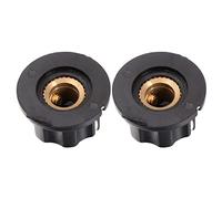Beaupretty 15 pièces Kit de Rotatifs de Potentiomètre avec Boutons de pour Alésage de Accessoires de Remplacement pour Instruments de Musique et Appareils Électroniques Noir