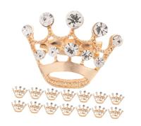 Beaupretty 15 Pièces Lot De Broches Couronne Ornementées De Cristaux Épingles Décoratives Pour Robe Et Foulard Bijoux De Beauté