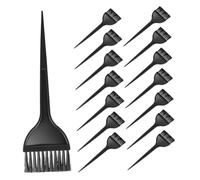 Beaupretty 15 Pièces Lot de Pinceaux et Peignes de Teinture Cheveux Noirs Brosses Réutilisables Anti-goutte pour Coloration Précise Salon Domicile