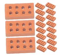 Beaupretty 150 pièces Kit de Briques Miniatures pour Garçon Fille Modèle DIY Aménagement Paysager Briques Empilables Sûres et Détachables pour Maison de Poupée et Jardin Miniature