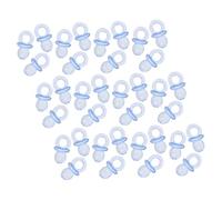 Beaupretty 150pièces Décorations Shower Mini-tétines Acrylique Transparentes Jeux de Naissance pour Fille Garçon