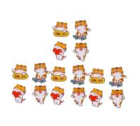 Beaupretty 16 pièces Broche Tigre Acrylique Accessoires Décoratifs pour Sac et Vêtements Broches Cartoon pour Femmes Bijoux Créatifs et Durables