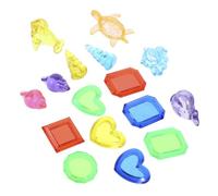 Beaupretty 16 pièces Jouets de Plongée pour Piscine Étanche Abs Résistant pour Garçon Fille Jeux Aquatiques Été Jouets Lourds pour Plongée et Chasse Au Trésor