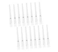 Beaupretty 16 Pinceaux Applicateurs de Masque Facial Manche Transparent en Plastique et Poils Doux en Nylon Ensemble Complet pour Soins du Visage Usage Professionnel et Domestique