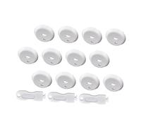 Beaupretty 18 pcs Cache Prise Garçon Fille Protection Murale Sécurisée pour Prises Électriques Couverture Accident pour Garçon Fille et Installation Facile et Durable