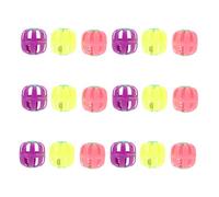 Beaupretty 18 Pcs Interactif pour Chat Balle Sonore en Plastique Clochette Résistante pour Apaiser Le Comportement du Chaton Usage Quotidien Intérieur Couleur Aléatoire