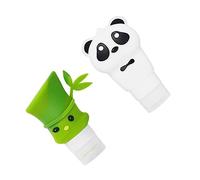 Beaupretty 1ensemble Distributeur De Lotion Alimentaire Ensemble De Bouteilles Cartoon Panda Et Bamboo Pour Gel Douche Et Pour Voyage Et Usage