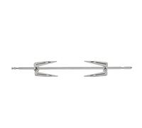 Beaupretty 1ensemble Fourchettes Acier Inoxydable pour Rôtissoire Set de Fourche à Poulet Rôti pour Barbecue Maison et Facile à Nettoyer