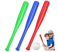 Beaupretty 1Ensemble Jouets de Baseball Plastique Battes et Balles Colorées pour Garçon Fille Activité Sportive Plein Air pour Jardin École et Parc