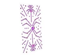 Beaupretty 1feuille Autocollants De Visage Strass Pour Performances Scéniques Gemmes Adhésives Décorations Pour Festivals Accessoires De Maquillage Designs De Spider Pour Halloween