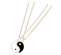 Beaupretty 1Paire Ying Yang Inoxydable Pour Couples Et Durable Pour Hommes Et Amour Et Amitié