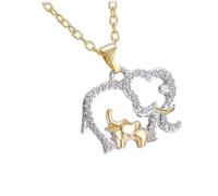 Beaupretty 1pièce Élégant Pendentif Éléphant Pour Femme Collier Chaîne Clavicule Animal Chic Accessoire De Mode