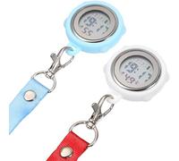 Beaupretty 2 Chronomètres Numériques Précision Optimale avec Cordon à Boucle, Affichage Digital Large Design Simple et Élégant, pour Infirmières, Médecins et Étudiants