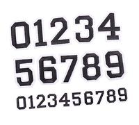 Beaupretty 2 ensembles Autocollants Chiffres Autocollants pour Maillots de Football de Noirs Stickers Numéro Sport Vêtements DIY