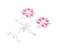 Beaupretty 2 Ensembles Autocollants Cristaux Pour Corps Pierres Précieuses Bijoux Décoration Stickers Poitrine Jouets Sourcils