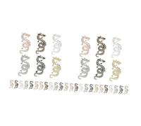 Beaupretty 2 Ensembles Decoration Ongle Décoration Ongles Nail Art Strass Pour Le Visage Pinceaux Charme D'ongle De Dragon Charmes D'ongles De Style Chinois Alliage D'aluminium 30 Pièces * 2