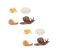 Beaupretty 2 Ensembles Figurines Cycle de Croissance Escargot Kit Éducatif Ornements Animaux Plastique Sécurisé pour Garçon Fille Curieux Décoration Maison et Apprentissage