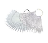 Beaupretty 2 ensembles Nuancier Ongles Fan-shaped Transparent et Naturel Manucure Pratique Présentoir pour et Vernis Manucure Supplies