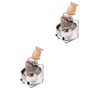 Beaupretty 2 Ensembles Outil De Rasage Brosse à Crème à Raser Rasoirs Kit De Rasage Pour Les Hommes Trousse à Barbe Trimmer De La Barbe Pour Les Hommes Shavers Pour Les Hommes La Cire En Bois
