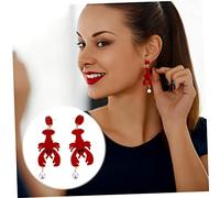 Beaupretty 2 Paires Boucles Oreilles Pendantes Femme Perles Fantaisie Thème Lobster Bijoux pour et Occasions et Hypoallergénique