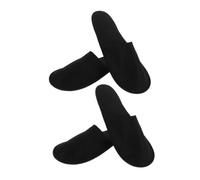 Beaupretty 2 Paires Pantoufles Sauna Feutre pour Hommes et Femmes Antidérapantes et Légères et Confortables pour Hôtels Spa et Voyage Lot de Noires