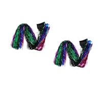Beaupretty 2 Paquets Guirlande de Clinquant pour Sapin de Noël, 18cm X 1m, | Décor Scintillant à Suspendre, Usage Polyvalent pour Fête de Noël, Bureaux, Arbre, Fenêtre et Mur