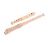 Beaupretty 2 Pièces à Bec Soprano Bois Style Allemand et Anglais pour Garçon Fille et Adultes Débutants Instrument et Portable pour École et Maison